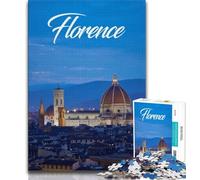 Florence 1000 Piece Jigsaw Puzzles for Adults & Teens,Family Game Stress Reliever Difficult Challenge Secret Santa Gifts 38x26cm