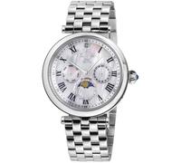 Florence 12518 Mother of Pearl Dial Diamond Swiss Quartz Watch GV2 Silver One Size
