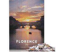 FLORENCE 500 Piece Jigsaw Puzzle 500 Piece Jigsaw Puzzles for Adults & Families- Wooden Jigsaw Puzzles for Adults Kids Gifts 500pcs (52x38cm)