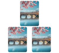 Florence Bridge in Spring Funny Car Air Fresheners 3pcs Long Lasting Scent Automotive Hanging Scented Cards Tablets