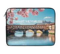 Florence Bridge in Spring Trendy Laptop Bag Computer Carrying Case Lightweight Briefcases for Working