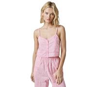 florence by mills Cabana Dreams Collection Easy Button-Down Tank Cabana Dreams Collection Easy Button Women's Tank Top, Georgia Floral Peach, XXS