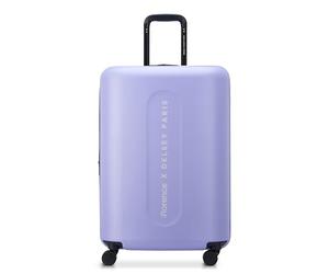 florence by mills Women's Catch Flights Hardside Expandable Luggage with Spinner Wheels, Lavender, Checked-Medium 24 Inch, Catch Flights Hardside Expandable Luggage with Spinner Wheels