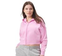 florence by mills Women's Cozy Crush Cropped Zip-up Hoodie, Hot Pink, Medium