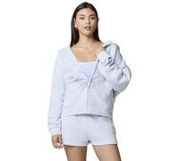 florence by mills womens Cozy Crush Oversized Graphic Zip Hoodie, Halogen Blue, Large