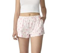 florence by mills Women's Garden Party Boxer Short Underwear, Orchid Bouquet Peony Floral (Small Scale), L