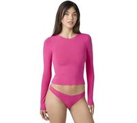 Florence by Mills Women's Softie Cotton Crop Top, Fuchsia Purple, XXS