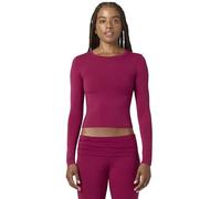 Florence by Mills Women's Softie Cotton Long Sleeve Top, Bing Cherry, XS