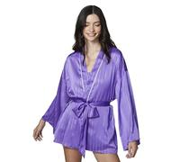 florence by mills Women's Stardust Collection Shine Satin Kimono, Dahlia Purple, Medium