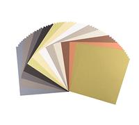 Florence Cardstock Smooth Multicoloured - Coloured Card Making Supplies 12x12 inch - Earth Tones - 14 x 5 Sheets - Coloured Paper for Scrapbooking, Card Making and Other Paper Crafts - 216 GSM