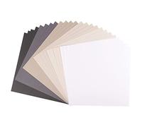 Florence Cardstock Textured - Coloured Card Making Supplies 12 x 12 inch - Black - 24 Sheets - Coloured Paper for Scrapbooking, Card Making and Other Paper Crafts - 216 gsm