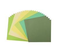 Vaessen Creative Florence Cardstock Textured - Coloured Card Making Supplies 12 x 12 inch - Green - 24 Sheets - Coloured Paper for Scrapbooking, Card Making and Other Paper Crafts - 216 gsm