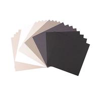 Florence Cardstock Textured Multicoloured - Coloured Card Making Supplies 6 x 6 inch - Black - 24 Sheets - Coloured Paper for Scrapbooking, Card Making and Other Paper Crafts - 216 gsm