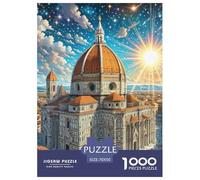 Florence Cathedral 1000 Pieces Premium Jigsaw Building Age 12+ Quirky, Abstract Design, Fun Details, Educational, Challenging Puzzle Games 70x50cm/1000pcs