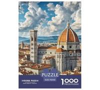 Florence Cathedral 1000 Pieces Premium Jigsaw Building Age 14+ for Adults Cool Collage Effect, Home Decoration, Educational, Challenging 70x50cm/1000pcs