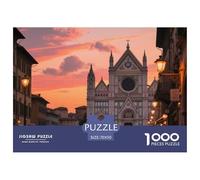 Florence Cathedral 1000 Pieces Premium Jigsaw Building Age 14+ for Adults Quirky, Abstract Design, Fun Details, Educational, Challenging Puzzle Games 70x50cm/1000pcs