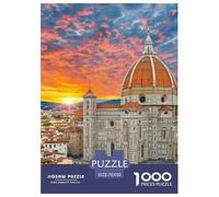 Florence Cathedral 1000 Pieces Premium Jigsaw Building Age 3+ Cool Collage Effect, Home Decoration, Educational, Challenging 70x50cm/1000pcs