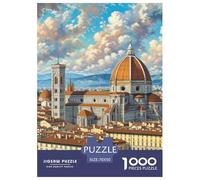 Florence Cathedral 1000 Pieces Premium Jigsaw Building for Adults Cool Collage Effect, Fun Details, Educational, Challenging Puzzle Games 70x50cm/1000pcs