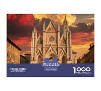 Florence Cathedral 1000 Pieces Premium Jigsaw Building for Adults Cool Collage Effect, Home Decoration, Educational, Challenging Puzzle Games 70x50cm/1000pcs