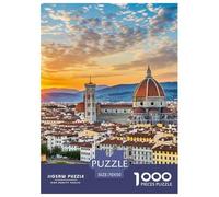 Florence Cathedral 1000 Pieces Premium Jigsaw Building for Adults Gifts Cool Collage Effect, Fun Details, Educational, Challenging Puzzle Games 70x50cm/1000pcs
