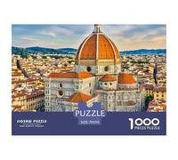 Florence Cathedral 1000 Pieces Premium Jigsaw Building for Adults Gifts Cool Collage Effect, Home Decoration, Educational, Challenging Puzzle Games 70x50cm/1000pcs
