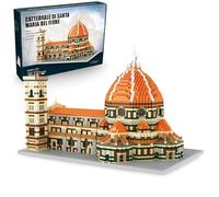 Florence Cathedral Building Blocks Set, 5278 PCS Florence Cathedral Mini Micro Bricks Toy, STEM Mini Architecture Building Kits for Adults, Gifts for Landmark House Enthusiasts