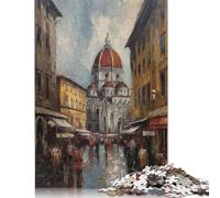 Florence City of Art Italy Puzzle Friendly Materials 100 Percent Recycled Cardboard Jigsaw Puzzle for Adult Children 1000pcs (75x50cm)