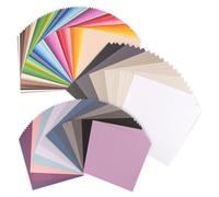 Florence Coloured Card Stock 144 Sheets of 12 x 12 - 3 Multipacks - Large Assorted Pack of Craft Paper for Card Making Supplies, Scrapbooking, Invitations, Drawing and Die-Cutting - Smooth & Textured