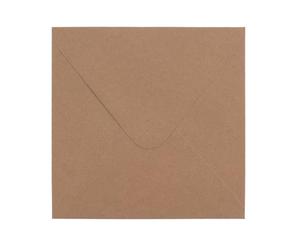 Florence Envelopes White Brown 120 GMS - Envelopes to Peel and Seal - 5.51 x 5.51 Inch - Luxuy Texture - Plain Gift Envelopes for Your Card Making Supplies and Scrapbook Accessories