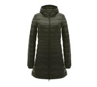 Florence Extra Long Padded Winter Jacket - Lightweight, Water Resistant, Zipped Pockets, Easy to Packaway - Perfect for Cold & Wet Weather Sale Clearance UK Size S-4XL