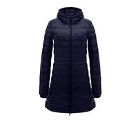 Florence Extra Long Padded Winter Jacket - Lightweight, Water Resistant, Zipped Pockets, Easy to Packaway - Perfect for Cold & Wet Weather Sale Clearance UK Size S-4XL