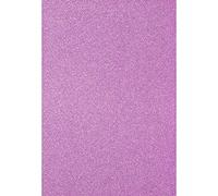 Florence Glitter Cardstock - Coloured Card A4 - Lavender Purple - 5 Sheets of Craft Paper - Scrapbook Paper for Card Making and Other Paper Crafts - 250 GSM