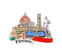 Florence Italy 3D Fridge Magnet Souvenir Gift,Resin Handmade Firenze Refrigerator Magnet Home & Kitchen Decoration Collection