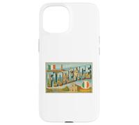 Florence Italy 50s Vintage Retro Travel Poster Art Graphic Case for iPhone 15