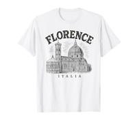 Florence Italy Cathedral Graphic Tee Travel Art Souvenir T-Shirt
