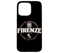 Florence Italy Coordinates Label 2C Case for iPhone 15 Pro Max