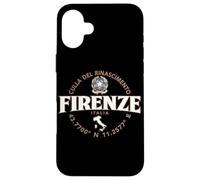 Florence Italy Coordinates Label 2C Case for iPhone 16 Plus