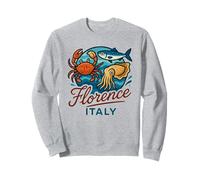 Florence Italy Crab Salmon Squid Italian Seafood Food Travel Sweatshirt