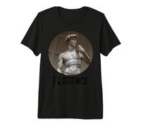 Florence Italy MICHAELANGLO’S David Portrait Renaissance Premium T-Shirt