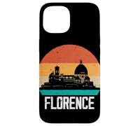 Florence Italy Retro Vintage Sunset Skyline Florence Case for iPhone 15