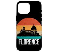 Florence Italy Retro Vintage Sunset Skyline Florence Case for iPhone 16 Pro Max