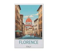 Florence Italy,Tin Sign Vintage Retro Man Cave Bar Pub Shed Novelty Gift Aluminium Metal Tin Wall Décor Sign-yV1941(8x12Inch)