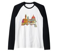 Florence Italy Travel Souvenir City Gift Raglan Baseball Tee