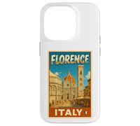 Florence Italy Vintage Travel Souvenir Poster Art Graphic Case for iPhone 14 Pro