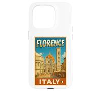 Florence Italy Vintage Travel Souvenir Poster Art Graphic Case for iPhone 15 Pro