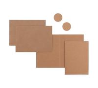 Florence Kraft Post Cards 50x and Envelopes 50x Brown - Papercrafts - Plain Cards and Envelopes for Your Card Making Supplies and Scrapbook Accessories - Folded