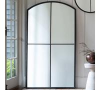 florence large leaner floor mirror in black