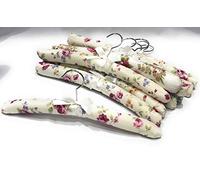 Florence Lilly Pack of 10 Quality Padded Clothes Hangers ~ Several Patterns to choose from .. (Elegance)