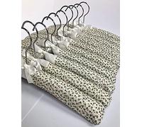Florence Lilly Pack of 10 Quality Padded Clothes Hangers ~ Several Patterns to choose from .. (Felicity Green & Grey)