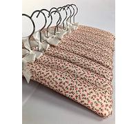 Florence Lilly Pack of 10 Quality Padded Clothes Hangers ~ Several Patterns to choose from .. (Felicity Pink)